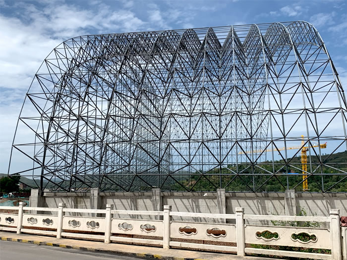自贡山寨矿储煤棚网架
